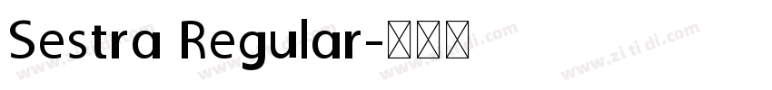 Sestra Regular字体转换